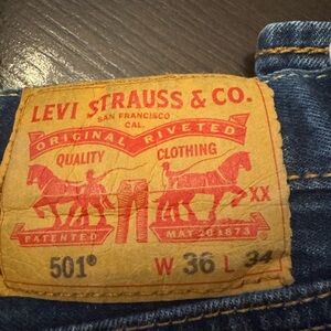 Men’s Levi's 501 Original Straight Denim Jeans